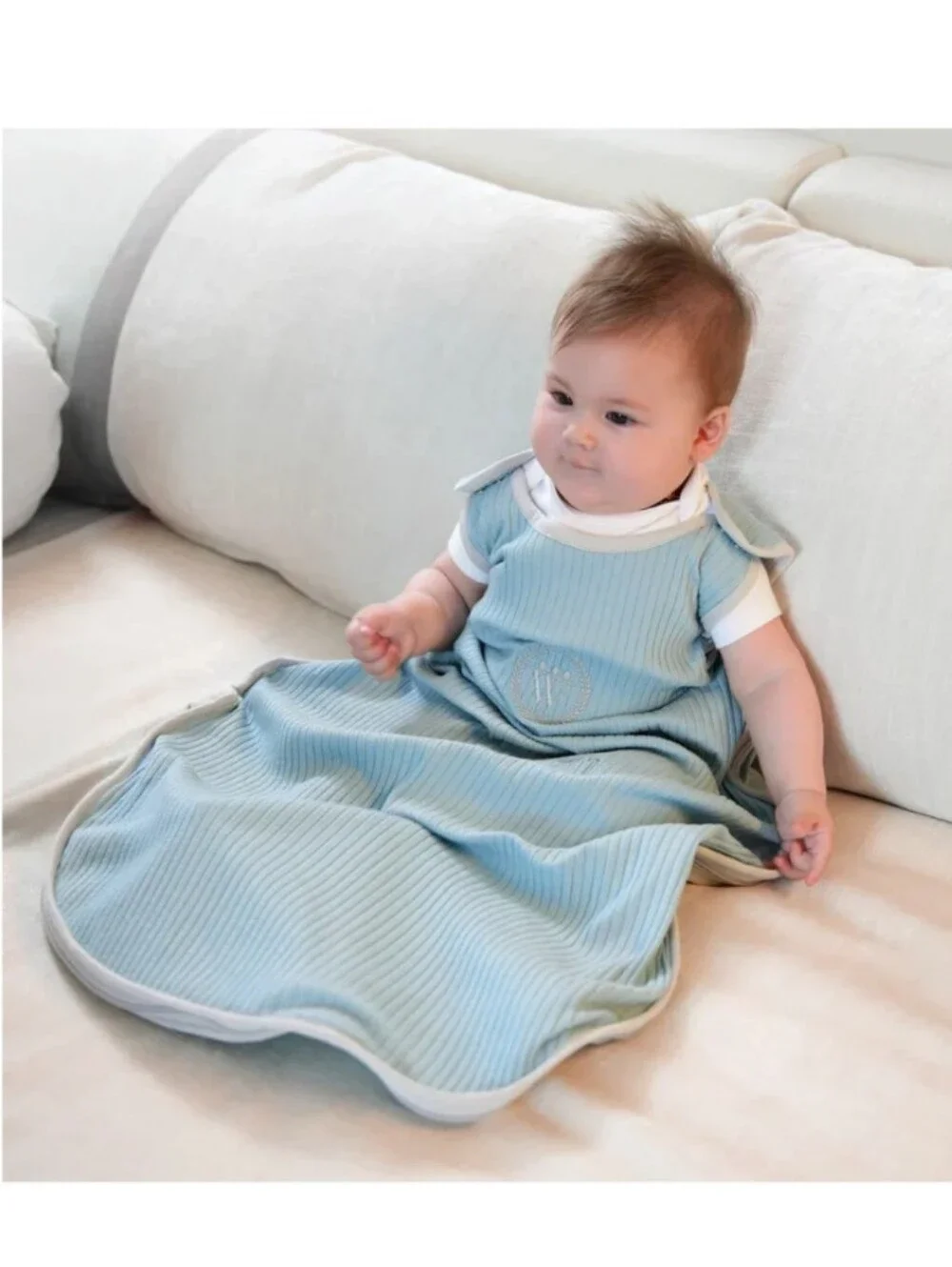 Diawoo Cacoon - 4 Seasons Cloud Blue Merino Sleep Sack - 1T-3T
